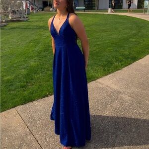 Blue Prom dress